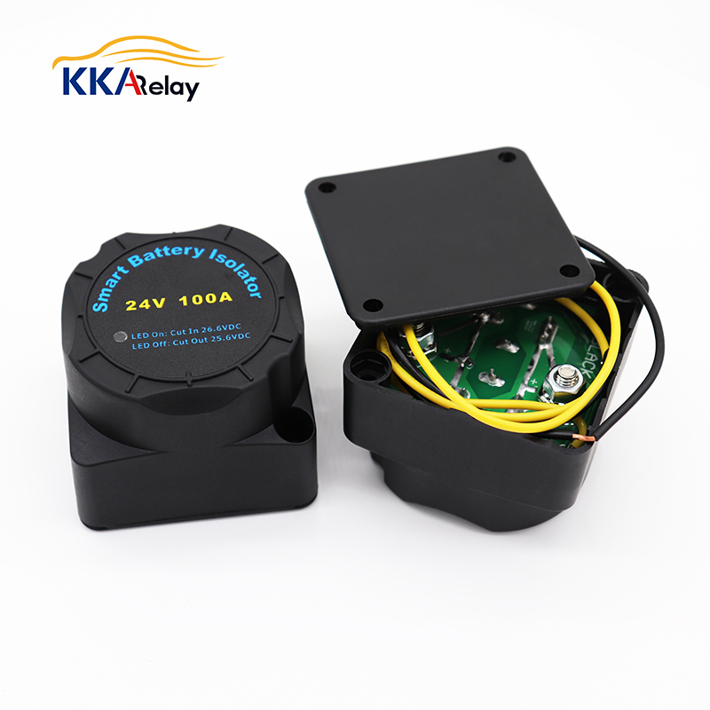 12V 140A Dual Sense Smart Battery Isolator, Voltage Sensitive Relay for Marine Car ATV UTV RV Boat